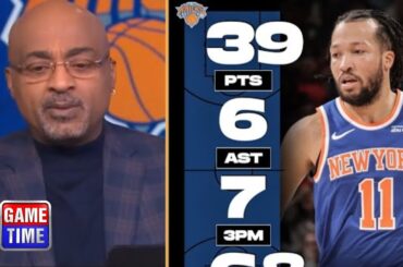 "Jalen Brunson is the best PG in East" - NBA Gametime on Knicks 104-93 comeback win over Pelicans