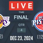 NBA LIVE! LOS ANGELES LAKERS VS DETROIT PISTONS I NBA 2K25 December 23, 2024 PISTONS vs LAL 2K25