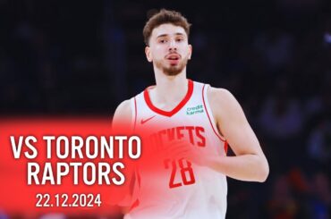 Alperen Şengün Highlights | Houston Rockets vs. Raptors | 17 Sayı, 10 Rib, 5 Ast | 22.12.2024