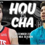 Houston Rockets vs Charlotte Hornets Full Game Highlights | Dec 23 | 2025 NBA Season