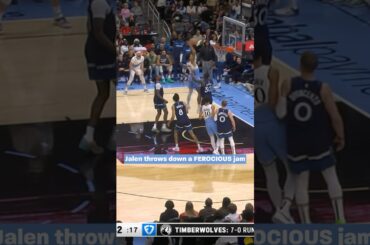 JJ thunder ⚡️ #nba #hawks #jalenjohnson #dunk