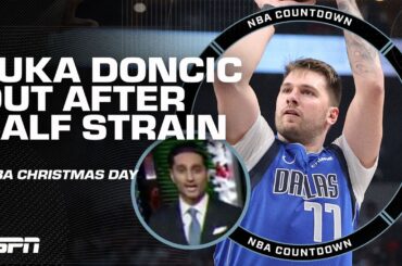 🚨 LUKA DONCIC SUFFERS LEFT CALF STRAIN 🚨 Shams Charania reports 🗣️ | NBA Countdown