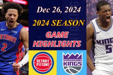Detroit Pistons vs Sacramento Kings Full Game Dec 26,2024 | NBA TODAY