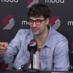 Deni Avdija Postgame Interview | Portland Trail Blazers 122, Utah Jazz 120