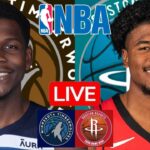 LIVE: MINNESOTA TIMBERWOLVES vs HOUSTON ROCKETS | NBA | PLAY BY PLAY | SCOREBOARD