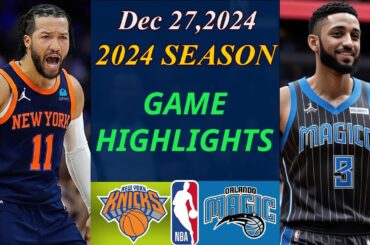 New York Knicks vs Orlando Magic  Full Game 1st_Qtr Dec 27,2024 | NBA TODAY