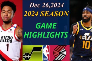 Utah Jazz vs Portland Trail Blazers  Full Game Dec 26,2024 | NBA TODAY