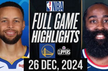 WARRIORS vs CLIPPERS FULL GAME HIGHLIGHTS DECEMBER 26, 2024 NBA FULL GAME HIGHLIGHTS TODAY 2K25