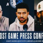Jason Kidd, Quentin Grimes, & Kyrie Irving | Post Game @ POR | 12/28/24