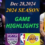 Los Angeles Lakers vs Sacramento Kings Full Game | Dec 28,2024 NBA TODAY