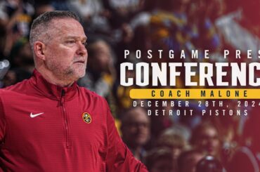 Coach Malone Full Postgame Press Conference vs. Pistons 🎙 | 12/28/24