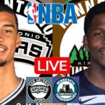 LIVE: SAN ANTONIO SPURS vs MINNESOTA TIMBERWOLVES | NBA | PLAY BY PLAY | SCOREBOARD