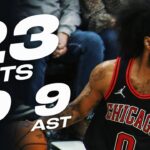 Coby White's 23-PT DOUBLE-DOUBLE vs Hornets | December 30, 2024