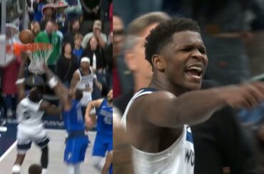 Anthony Edwards hits DAGGER on Kyrie Irving and talks sh*t to him 😳