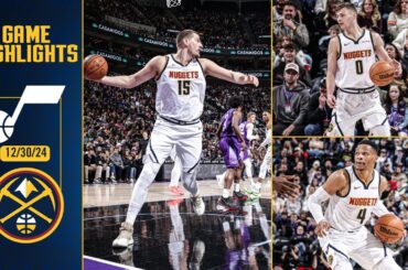 Denver Nuggets vs. Utah Jazz Full Game Highlights 📺 | 12/30/24