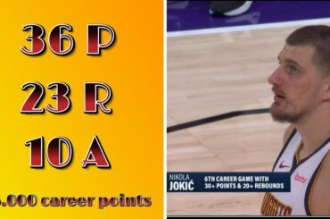 Nikola Jokić triple double highlights vs the Utah Jazz