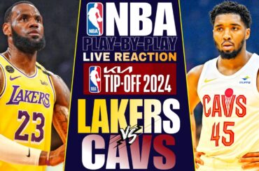 🔴LAKERS vs CLEVELAND CAVALIERS │ LIVE NBA Basketball Game Play-By-Play Reaction & Scoreboard