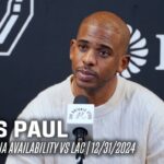 Chris Paul Postgame vs Los Angeles Clippers | 12.31.24