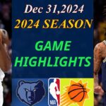 Phoenix Suns Vs Memphis Grizzlies  Full Game | Dec 31,2024 | NBA TODAY