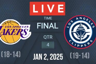 NBA LIVE! LOS ANGELES CLIPPERS vs LOS ANGELES LAKERS  January 2, 2025 CLIPPERS vs LAL 2K25