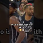 D’Angelo Russell’s first bucket back with the NETS! 🔥😤|#Shorts