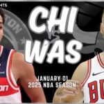 Chicago Bulls vs Washington Wizards Full Game Highlights | Jan 1 | 2025 NBA Season