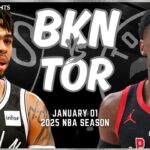 Brooklyn Nets vs Toronto Raptors Full Game Highlights | Jan 1 | 2025 NBA Season
