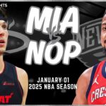 Miami Heat vs New Orleans Pelicans Full Game Highlights | Jan 1 | 2025 NBA Season