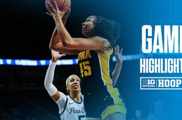 Iowa at Penn State | HIGHLIGHTS | Big Ten Women's Basketball | 01/01/2025