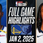 WARRIORS vs GRIZZLIES FULL GAME HIGHLIGHTS JANUARY 2, 2025 NBA FULL GAME HIGHLIGHTS TODAY 2K25
