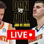 🔴LIVE : Denver Nuggets vs Atlanta Hawks l Full Game highlights l Jan 01 2025 | NBA HOOPS