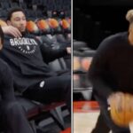 D'angelo Russell Joins Nets Practice ready to tear up the League with Ben Simmons