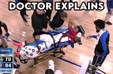 Jaden Ivey Stretchered Off After Serious Leg Injury - Doctor Explains