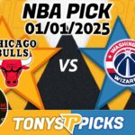 Chicago Bulls vs. Washington Wizards Pick 1/1/25 NBA Pick Prediction