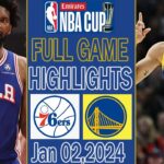 Philadelphia 76ers vs Golden State Warriors [ FULL GAME Highlights ] NBA 2024 Season | NBA Today