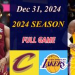 Cleveland Cavaliers vs Los Angeles Lakers Full Game| Dec 31,2024 | NBA TODAY