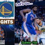 Golden State Warriors vs Philadelphia 76ers 1st QTR Game Highlights | NBA Season Jan 3, 2025