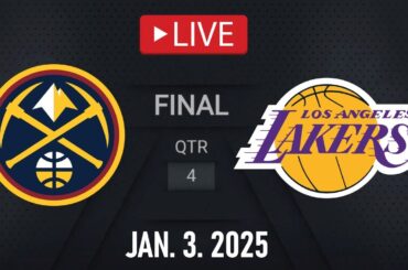 NBA LIVE! LA Lakers vs Denver Nuggets | January 3, 2025 | Nuggets vs Lakers NBA LIVE 2K25