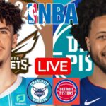 LIVE: CHARLOTTE HORNETS vs DETROIT PISTONS | NBA | PLAY BY PLAY | SCOREBOARD