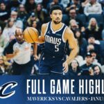 Dallas Mavericks Highlights vs. Cleveland Cavaliers | January 3, 2025