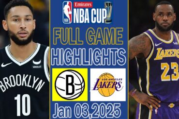 Los Angeles Lakers vs Brooklyn Nets [ FULL GAME Highlights ] NBA Highlights Today | NBA today