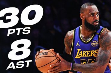 LeBron James ERUPTS For 30 PTS Against The Hawks | January 3, 2025
