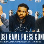 Jason Kidd, Jaden Hardy & Quentin Grimes | Post Game vs CLE | 01/03/25