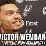 Victor Wembanyama Postgame vs Denver Nuggets | 1.3.2025