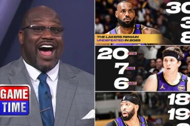 NBA Gametime reacts to Los Angeles Lakers beat Atlanta Hawks 119-102; LeBron James 30 Pts; AD 18 Pts