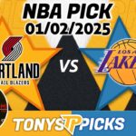 Portland Trail blazers vs. LA Lakers Pick 1/2/25 NBA Pick for Bet