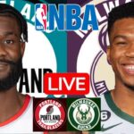 LIVE: PORTLAND TRAIL BLAZERS vs MILWAUKEE BUCKS | NBA | PLAY BY PLAY | SCOREBOARD