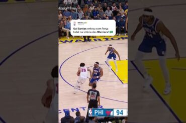O brasileiro Gui Santos entrou com tudo na NBA! 🔥🏀 #NBA #shorts