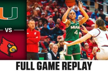 Miami vs. Louisville Full Game Replay | 2024-25 ACC Women's Basketball