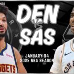 Denver Nuggets vs San Antonio Spurs Full Game Highlights | Jan 4 | 2025 NBA Season